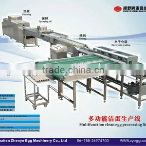 Zenyer 10000pcs/h Stainless Chicken Egg Cleaner Grader Machine thumbnail-1
