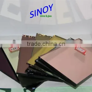 Tinted Silver Mirror Glass in Customer Size With Double Coated Paint thumbnail-6