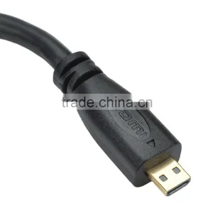 CHEERLINK 16.7cm HD HDMI 1.4 Female to Micro HDMI Male Cable - Black thumbnail-3