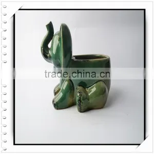 Ceramic Elephant Flower Pot thumbnail-1