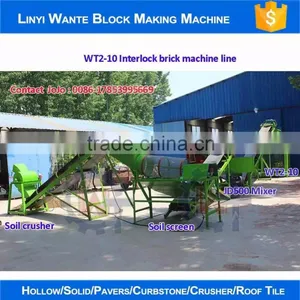 Hot Sale WT2-10 Soil Clay Interlocking Brick Block Making Machine in Pakistan thumbnail-2