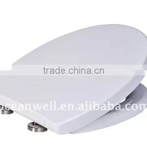 Wrap-over Toilet Seat Cover With Soft Close and Quick Release for Bathroom WC Pans thumbnail-1