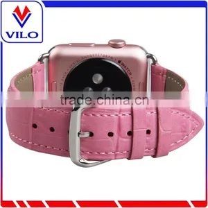 Crocodile Pattern Genuine Leather Watch Band For IWatch, For IWatch Leather Wrist Strap Band thumbnail-3