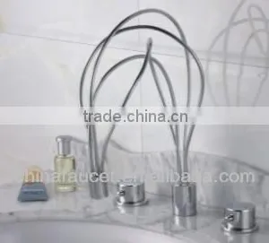3 Pcs Set Bathtub Twist Mixer,tub Faucet Q30153 thumbnail-1