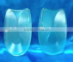 Clear Silicone Gel Back Heel Shoe Insoles thumbnail-1