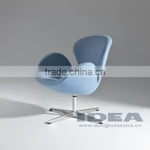Replica Arne Jocabsen Swan Chair - Sky Blue Fabric thumbnail-1