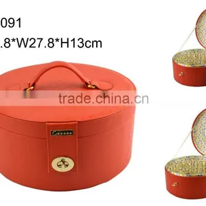 Mother Day Decorations Round Gift Box Fashion for Wholesale Make up Box thumbnail-1