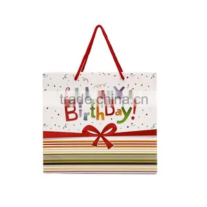 High Quality Cotton Handle Fancy Printed Paper Gift Bag thumbnail-2