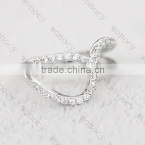 Fashion Wholesale American Gold Plated Paved Diamond Ring thumbnail-4