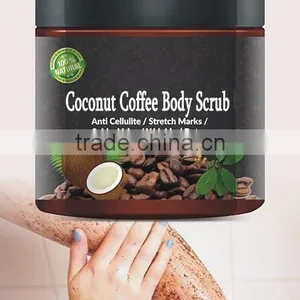 Private Label Natural Organic Coconut Coffee Body Scrub OEM thumbnail-1