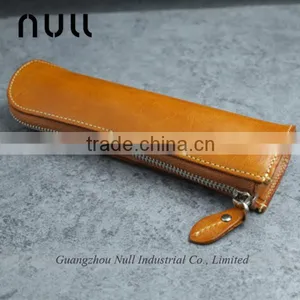 Genuine Leather Pen Holder Box With Zipper thumbnail-1