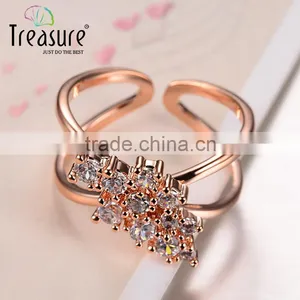 Hot Jewelry Designer Zircon Ring Crystal Silver Ring Bridal Jewelry Costume Jewelry thumbnail-5