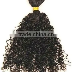 Best Selling ! Nice Looking Kinky Curl 100% Remy Human Hair Bulk thumbnail-1