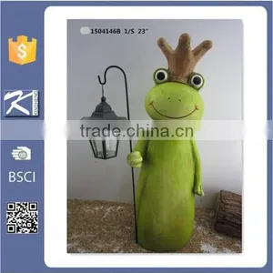 New Products Ceramic Home Garden Solar Light Frog thumbnail-1