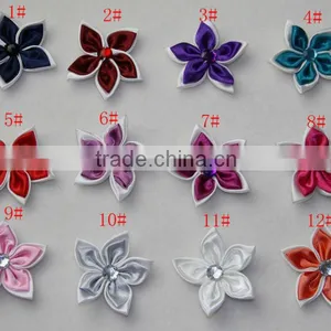 2" Baby Girls Chiffon Flower 12 Colors on Stock thumbnail-1