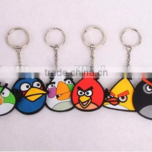 3D Cartoon Birds Custom Your Own Silicone Key Chain Fob Factory thumbnail-1