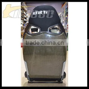 Hot Style Adjustable Auto Racing Carbon Fiber Car Leather Seat thumbnail-1