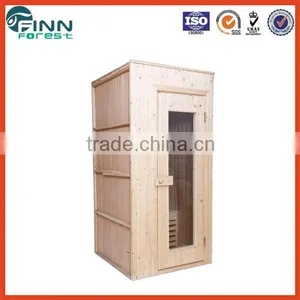 1*1m Mini Wooden Material Mini Far Infrared Sauna Room thumbnail-1