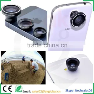 Mobile Phone Innovative Gadgets Magnetic Fisheye Lens Wide Angle Lens Macro Lens for IPhone 6S Samsung Galaxy s6 s5 Htc One A9 thumbnail-1