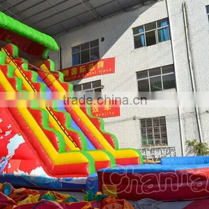 Giant Inflatable Water Slide for Kids and Adult, Used Inflatable Water Slide Pool for Sale thumbnail-3