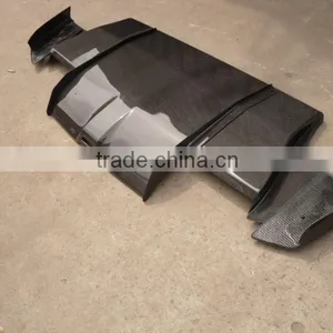 For 2008-2010 Impreza GRB STI Varis Style Carbon Fiber Rear Diffuser thumbnail-1