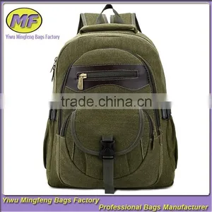 Custom Vintage Canvas Leather MenTravel Bag thumbnail-1
