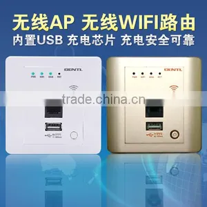 2 Wall Wireless Router With USB for Hotel Rooms, Hotel Wifi AP,Embedded Metope Wireless Router thumbnail-1