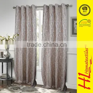 HLHT 6 Years no Complaint Jacquard High-grade Jacquard Polyester d Curtain With Valance thumbnail-1