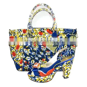 2015 Top One China Afircan Wax Shoes and Bags for Woman thumbnail-1