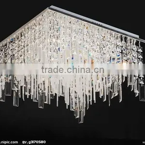 Customized Square Crystal Ceiling Lamp thumbnail-1