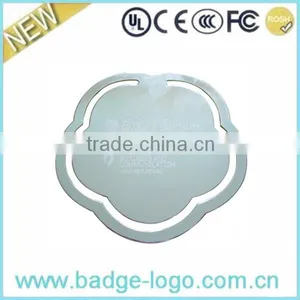 Custom High Quality Silver Follower Shape Metal Blank Bookmark thumbnail-1
