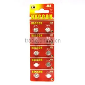Hot Sale AG6 Alkaline Button Cell, 1.5v 33mAh thumbnail-2