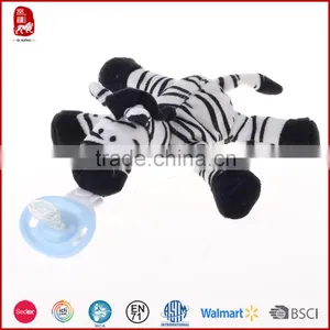 Custom Plush Stuffed Toy Funny Pacifier Baby Pacifier With Plush Toy thumbnail-1