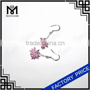 Korean Earring Marquise cz Earring Colored Stone Earrings in Hot Sale thumbnail-2