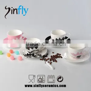 High Quality Ceramic Tea Coffee Cup and Saucer thumbnail-3
