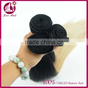 Express Wholesale Grade 7a Virgin Filipino 1b 613 Two Tone Straight Human Hair Weave Bundles Extension for Fashion Women thumbnail-5
