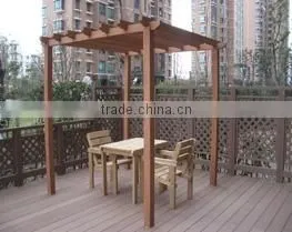 2016 Hot Sales Waterproof WPC Outdoor Pergola thumbnail-1