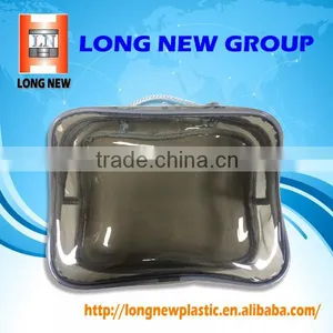 Transparent Packaging PVC Zipper Pouch for Cosmetics or Accesories thumbnail-1