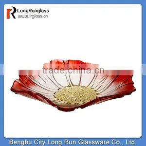 LongRun Wholesale 2014 Topsale Custom Sprayed Color Flower Shape Fruit Plate thumbnail-2