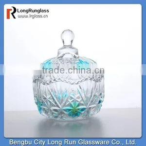 LongRun Custom Color Fancy Cut Glass Candy Dish thumbnail-1