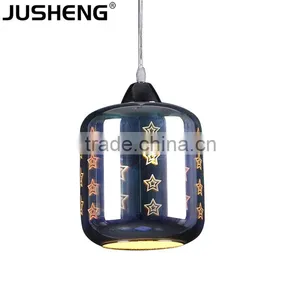 2016 Hot Sale Modern 3D Glass Indoor Industrial Pendant Light Chandelier Lamp for House Lighting thumbnail-1