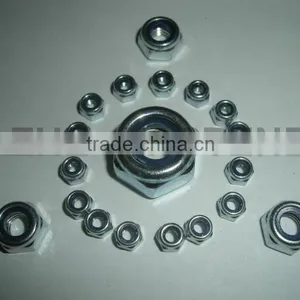 Carbon Steel Nylon Insert Lock Nuts DIN985/DIN982 thumbnail-1