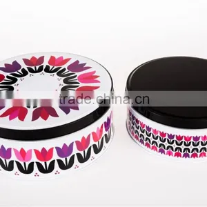 Tin Box Metal Tin Cans Packaging Box Round Tin Box for Cookies Gift Tin Box thumbnail-6