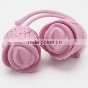 Hot Selling Rose Flower Infuse Silicone Tea thumbnail-4