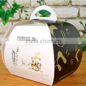 Black Samll Paper Cake Box Colourful Mousse Box With Kity Chrismas Cake Paper Box thumbnail-1