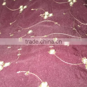 SILK FABRIC SILK MATERIAL TEXTILE EMBRODARY thumbnail-1