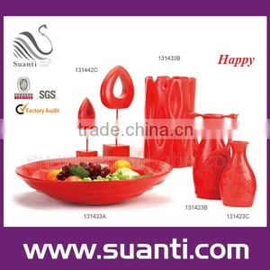 China Dream Wedding Gift Polyresin Decorations Exquisite Fruit Plate/decorations thumbnail-1