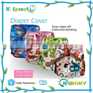 2016 New Design Waterproof Reuseable Baby Cloth Diaper Cover thumbnail-1
