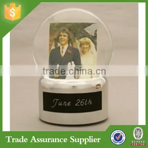 Personalized Wedding Snow Globes With Wedding Photos thumbnail-2