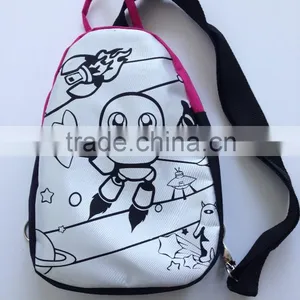 DIY Coloring Chest Bag With 4pcs Markers-kids Drawing Bag thumbnail-2